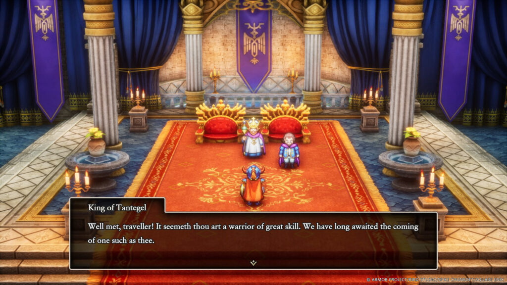 Dragon Quest I & II HD-2D Remake Charaktere im Gespräch