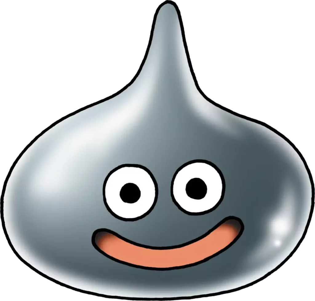 Dragon Quest I & II HD-2D Remake Slime-Monster in verschiedenen Posen