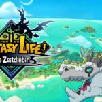 Fantasy Life i: Die Zeitdiebin Titelbild mit Hauptcharakter und der mysteriösen Zeitdiebin