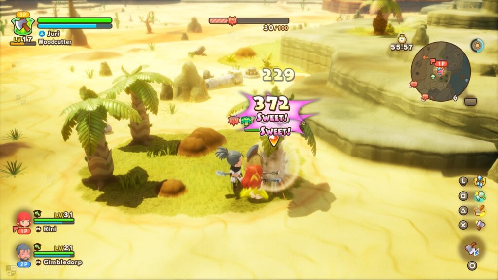 Fantasy Life i: Die Zeitdiebin zeigt Spieler, die gemeinsam einen Dungeon erkunden Fantasy Life i: Die Zeitdiebin zeigt Spieler, die gemeinsam einen Dungeon erkunden