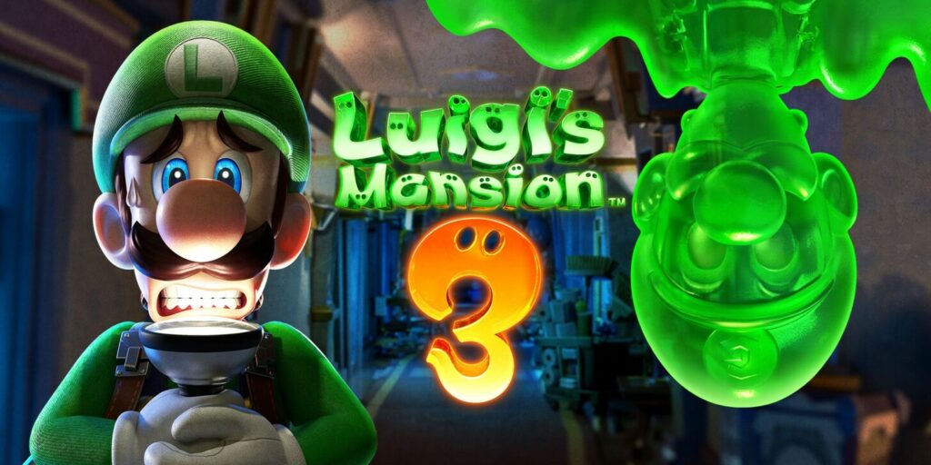 Luigi's Mansion 3 Jump'n'Run Nintendo Switch Gameplay mit Luigi und seinem Poltergust G-00