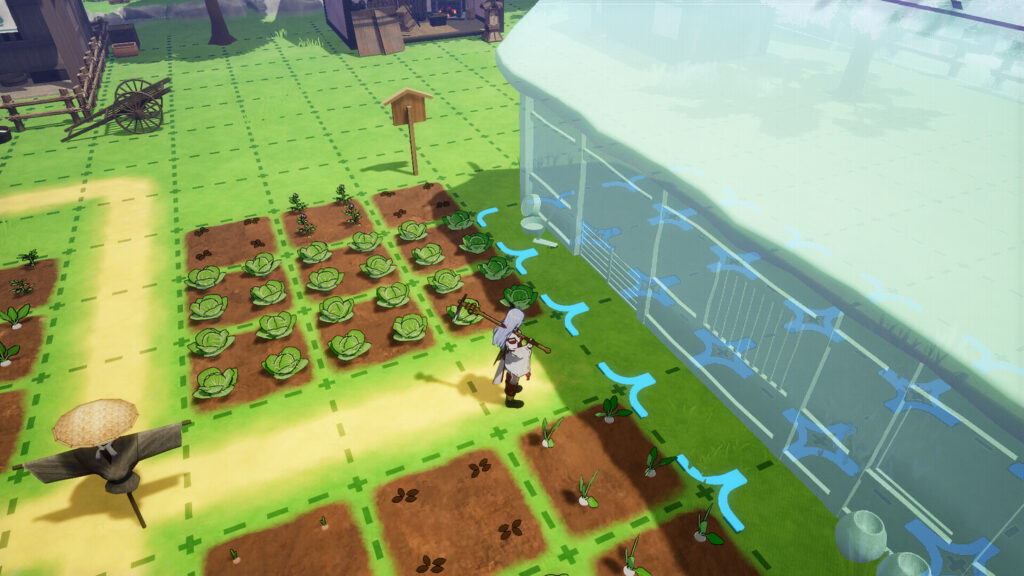 Rune Factory: Guardians of Azuma Farming-System aus der Vogelperspektive Rune Factory: Guardians of Azuma Farming-System aus der Vogelperspektive