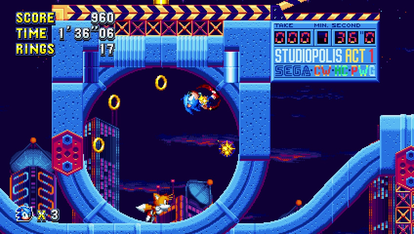 Sonic Mania Plus Jump'n'Run Nintendo Switch Gameplay mit Sonic, Tails und Knuckles