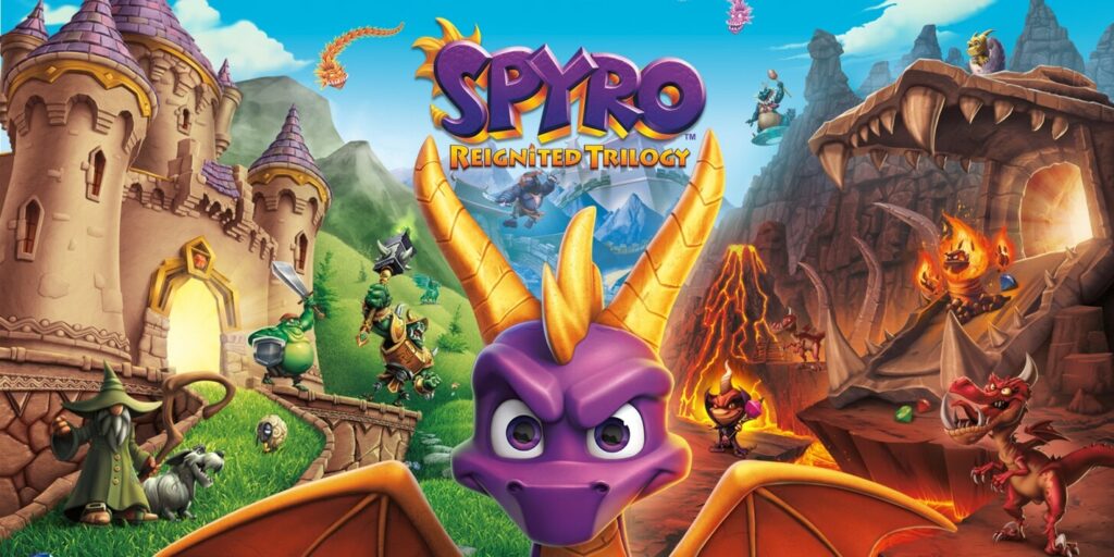 Spyro Reignited Trilogy Jump'n'Run Nintendo Switch Gameplay mit Spyro dem Drachen
