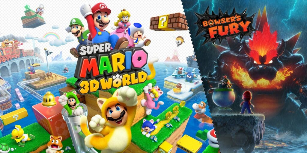 Super Mario 3D World + Bowser's Fury Jump'n'Run Nintendo Switch Gameplay mit Mario im Katzenanzug