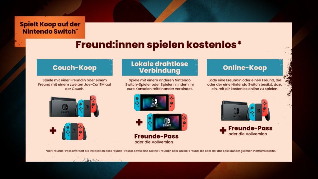 Takes Two Nintendo Switch Freundespass Funktion Erklärung
