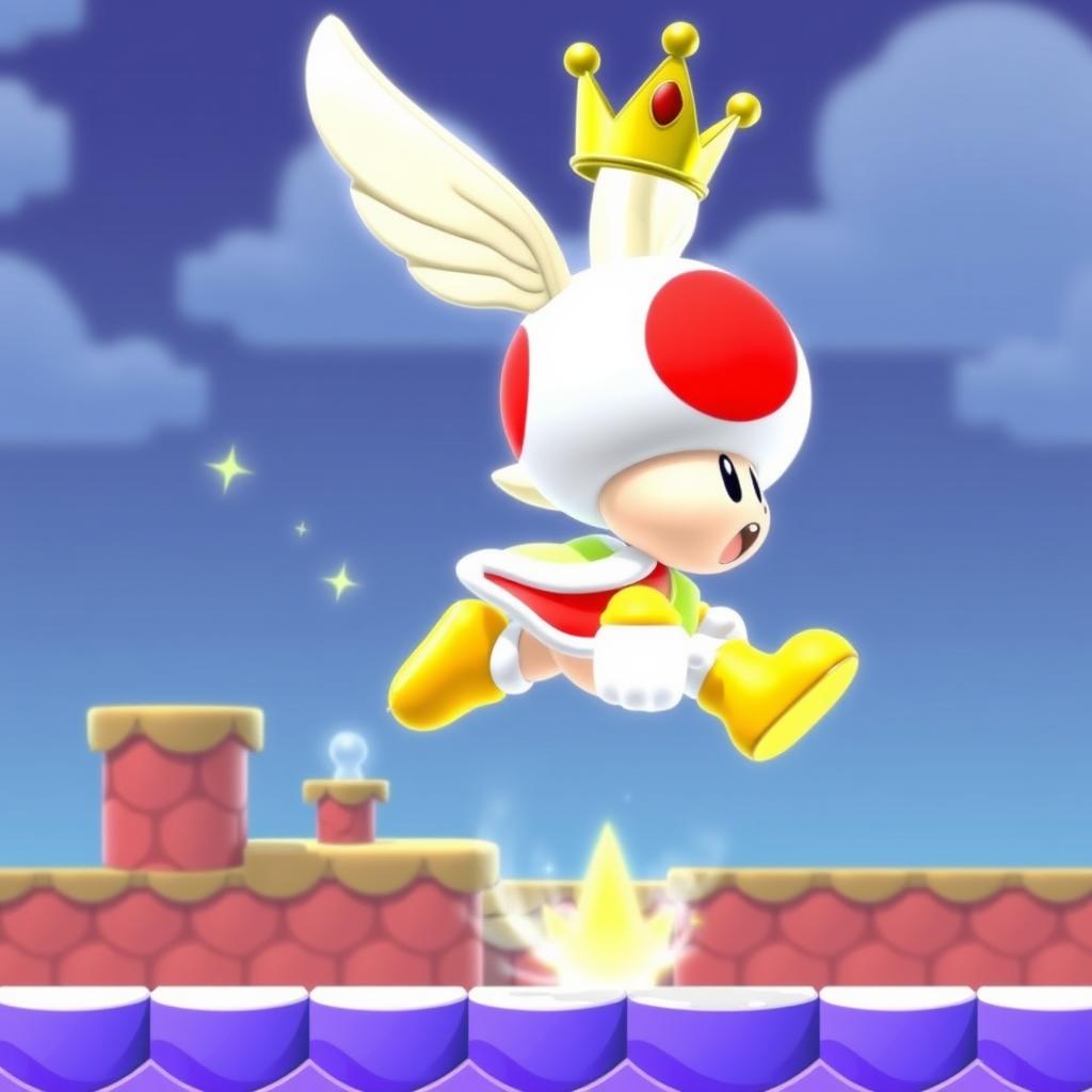 Toadette mit Super-Krone in New Super Mario Bros. U Deluxe für Nintendo Switch
