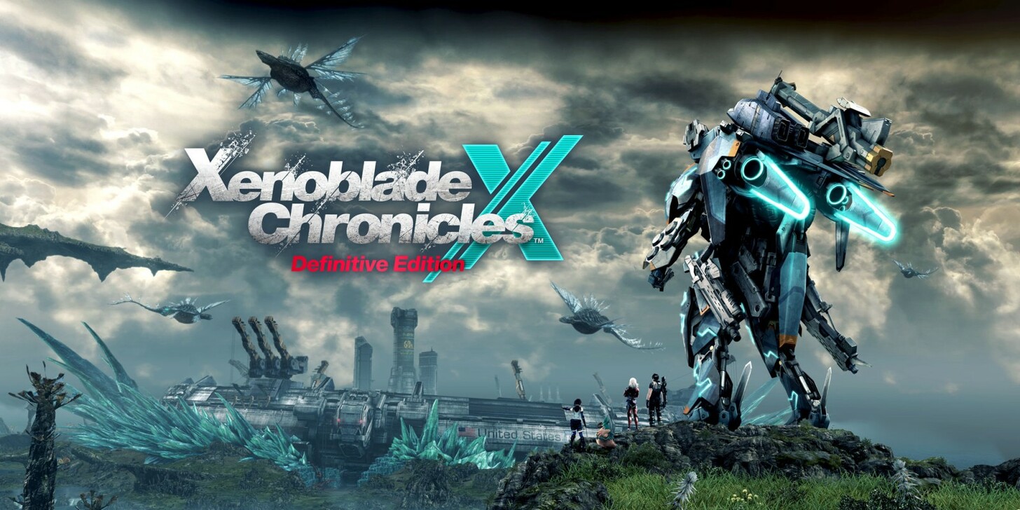 Xenoblade Chronicles X Definitive Edition Nintendo Switch Gameplay zeigt einen Charakter, der die riesige außerirdische Landschaft des Planeten Mira erkundet