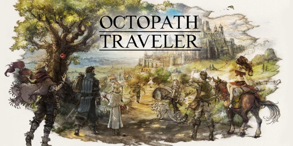 Octopath Traveler HD-2D Grafik mit einem der acht Protagonisten - beste JRPGs Nintendo Switch
