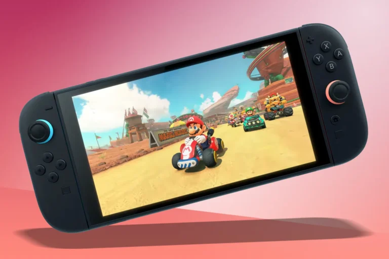 Nintendo Switch 2 Bildschirm mit Mario Kart World