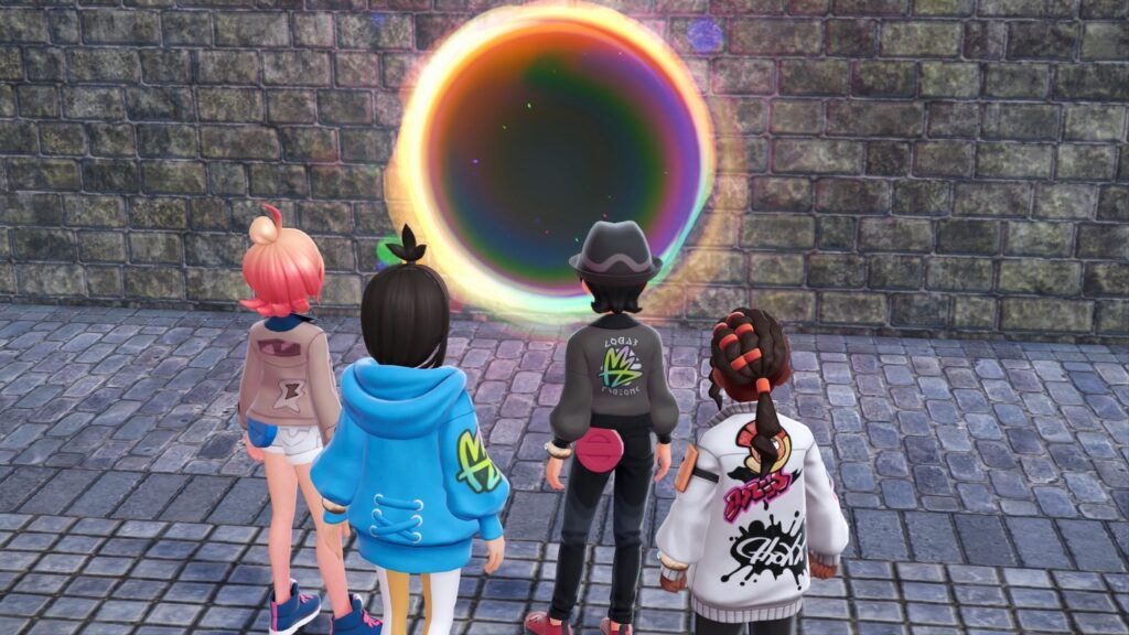 Charaktere aus Team MZ diskutieren in einer Zwischensequenz über die Megamanie