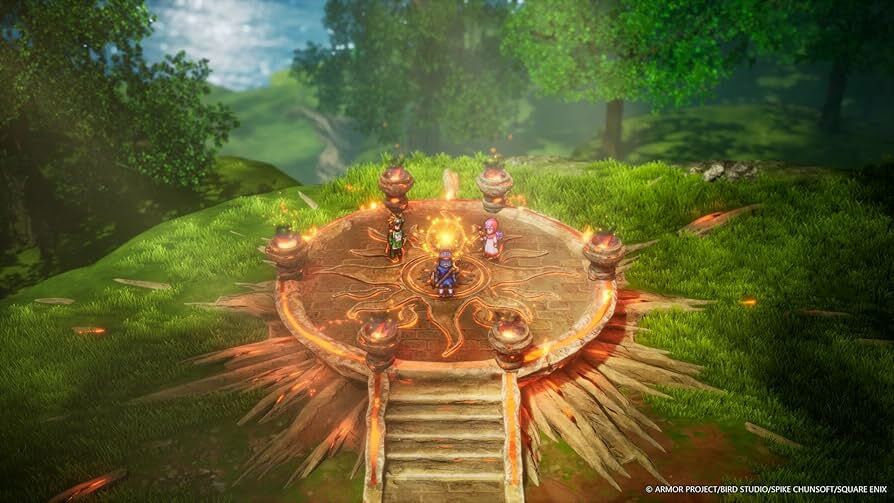 Eine atmosphärische Szene aus Dragon Quest I & II HD-2D Remake