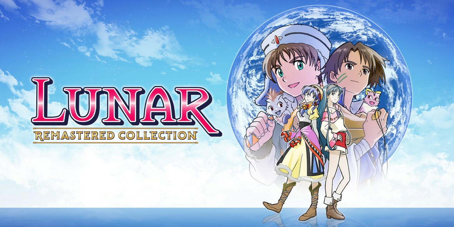 Lunar Remastered Collection Titelbild mit den Hauptcharakteren beider Spiele