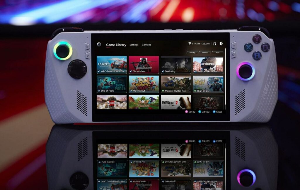 ROG Ally Testbericht: Display zeigt farbintensive Spielgrafik mit 120 Hz