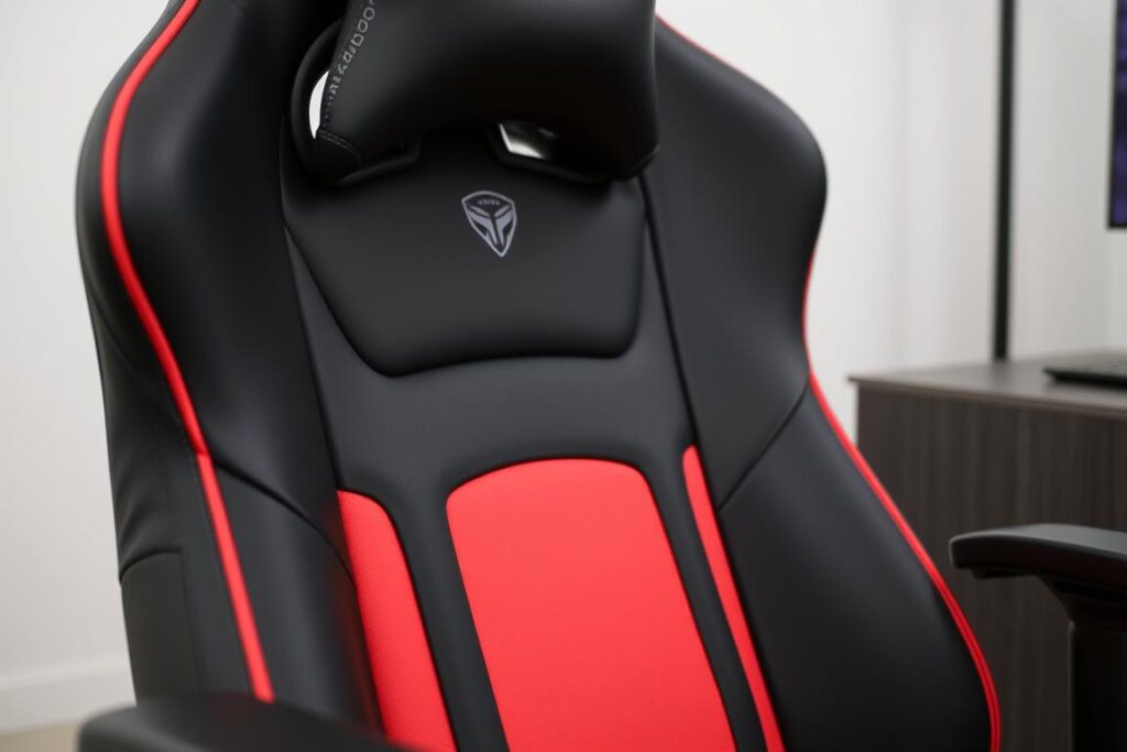 Racing-Style Gaming Stuhl mit charakteristischer Form und Seitenwangen