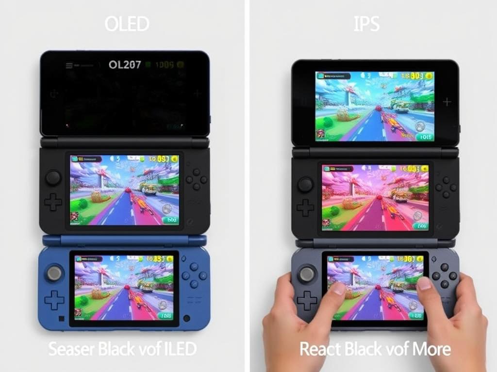 Vergleich zwischen OLED- und IPS-Display bei Handheld-Konsolen 2025