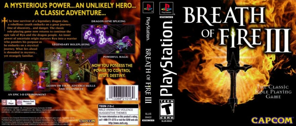 Breath of Fire 3 Verpackungen der verschiedenen Versionen