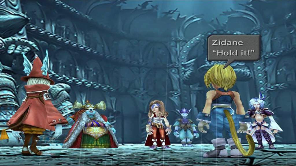 Final Fantasy IX Spielszene mit Charakteren